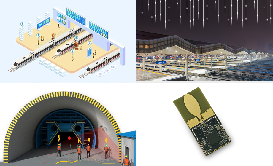 超寬帶uwb芯片模組無線定位系統技術高鐵設備應用